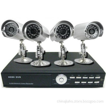 1/4 CCD Cameras 4 Channel DVR Systems Remote Control 4 Waterproof (JH_CCTV_038)